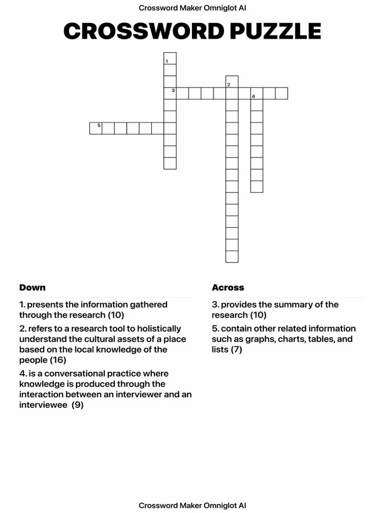 Crossword Puzzle 2 | PDF