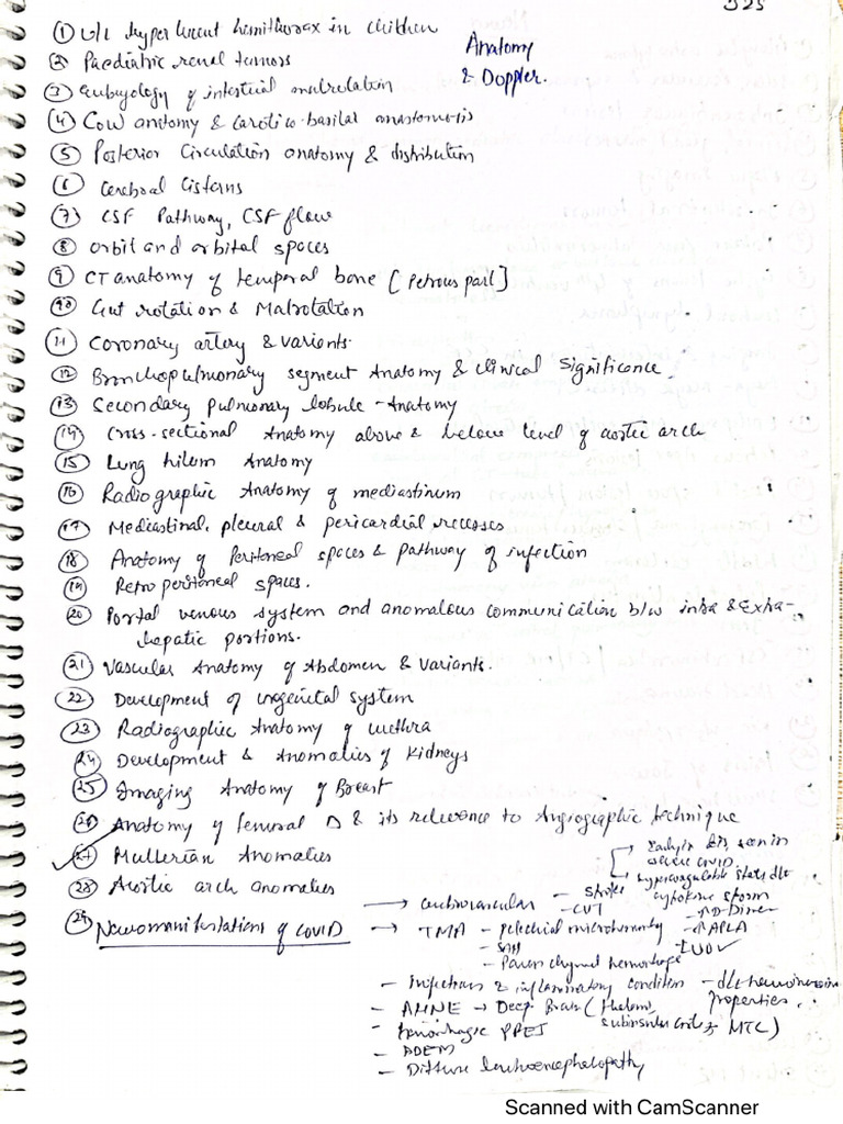 Radio Diagnosis Notes | PDF