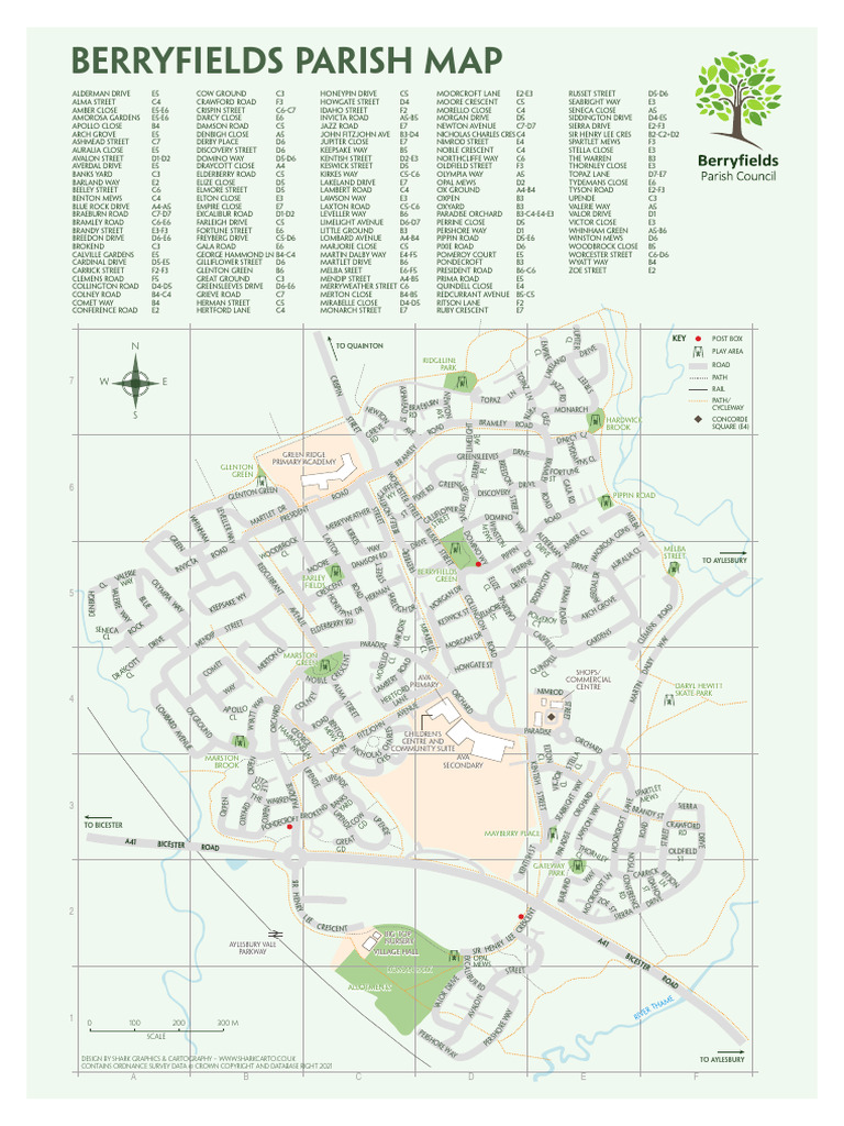 Berryfields Parish Map Overview | PDF | Chess | Chess Theory