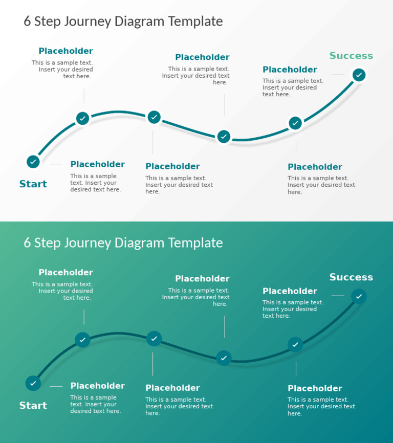 FF0213 01 6 Step Journey Powerpoint Diagram 16x9 | PDF