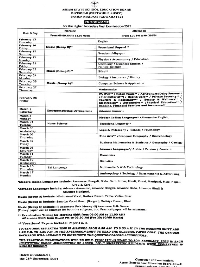 Assam State School Education Board Pdf