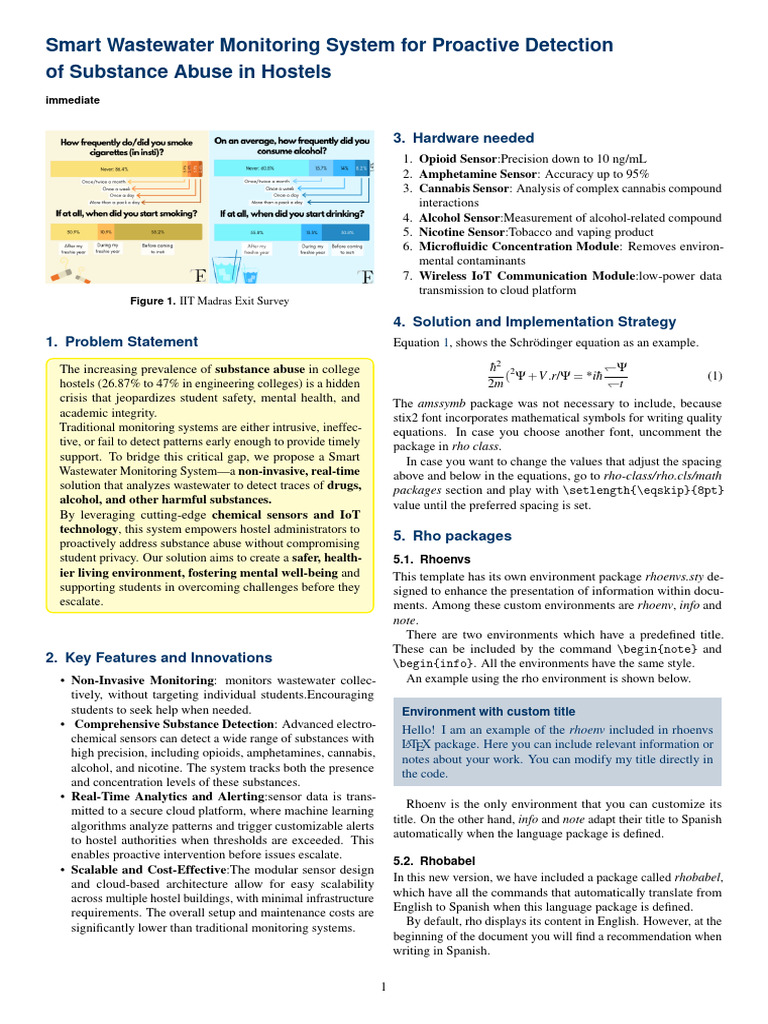 Rho Class Academic Article Template 1 | PDF | Internet Of Things ...