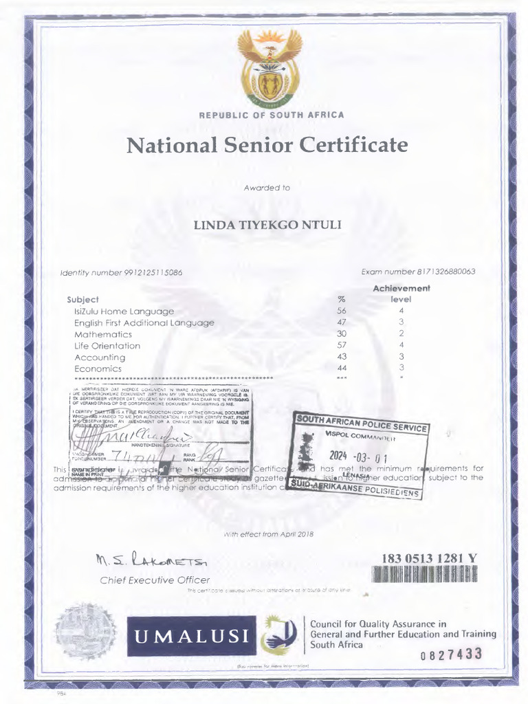 n.s.certificate | PDF