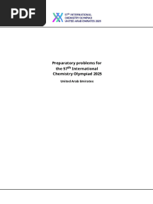 IChO 57 (2025) Preparatory Problems