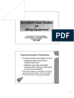 Accident Case Studies on Lifting Equipment