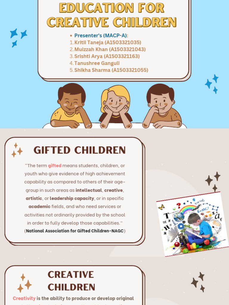Education For Creatively Gifted Children | PDF | Attention Deficit ...