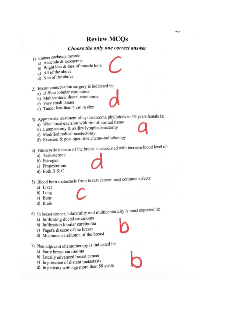 Oncology Imp Qs DR Galal | PDF