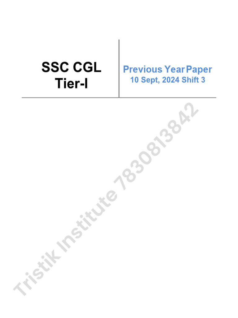 SSC CGL Tier 5 | PDF