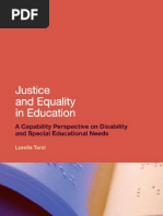 Justice and Equality in Education A Capability Perspective On Disability and Special Educational Needs