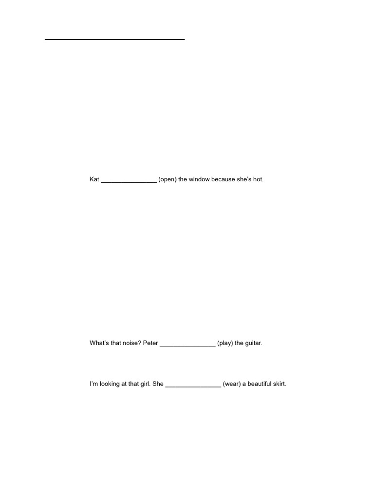 Present Simple and Continuous | PDF