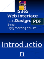 Web Interface & Design