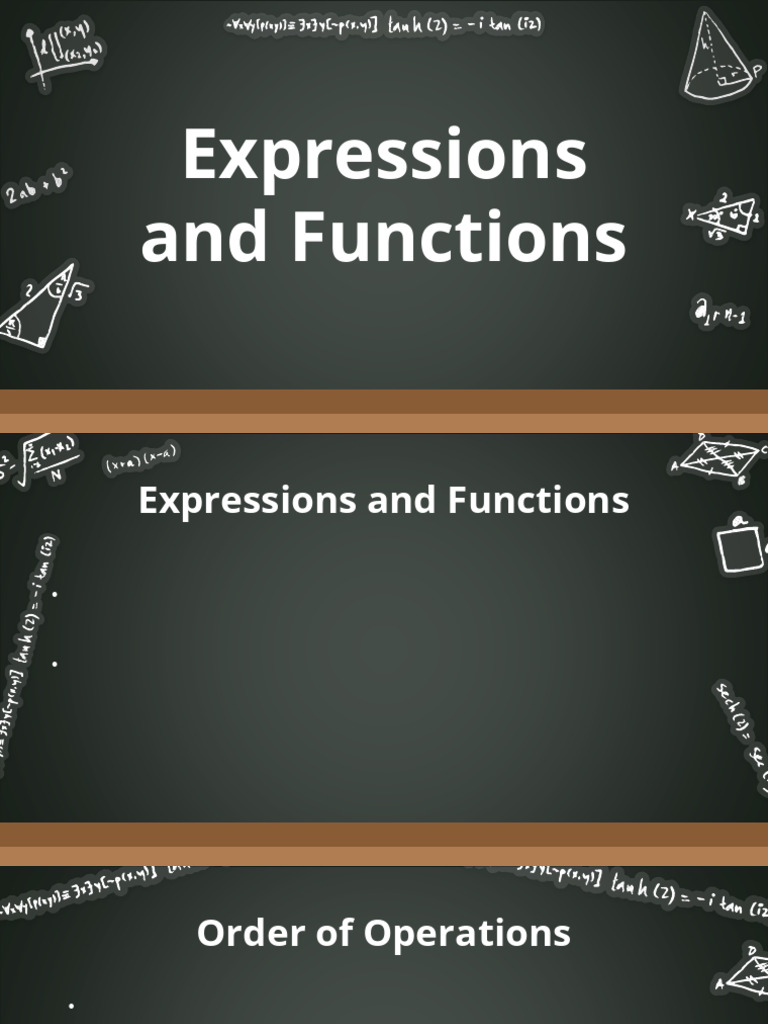 Expressions and Functions | PDF
