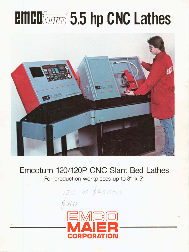 Emcoturn 120/140 CNC Lathe Overview | PDF