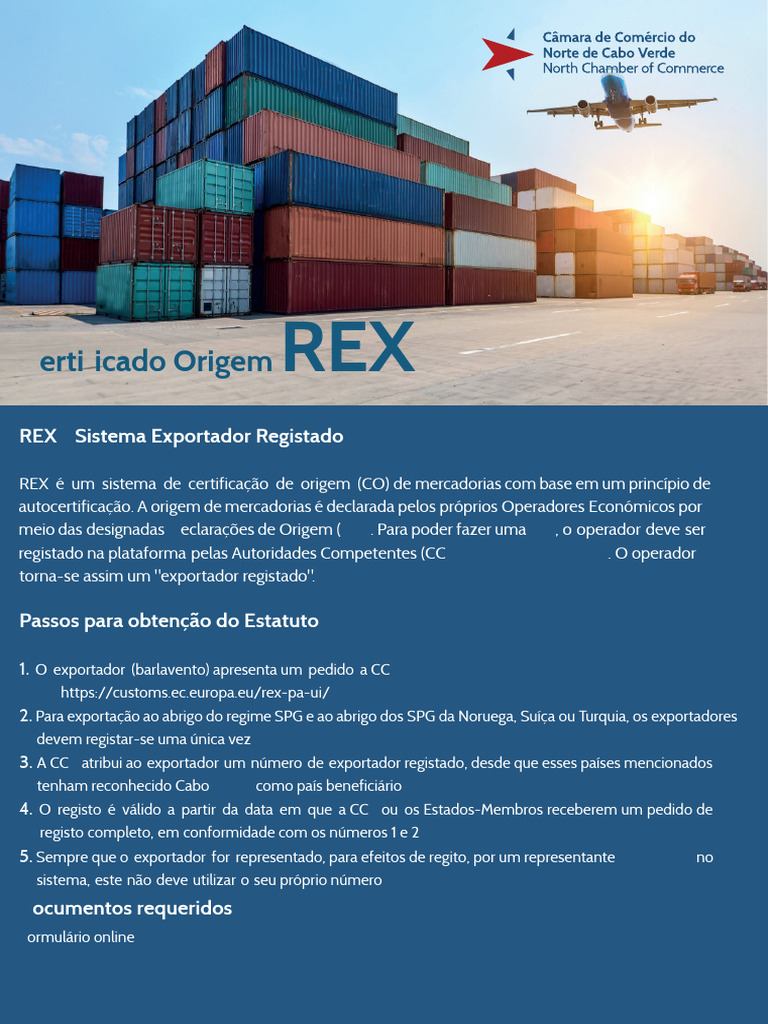 Como Obter Certificado Origem REX | PDF