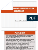 Reformasi Organisasi Sektor Publik Di Indonesia