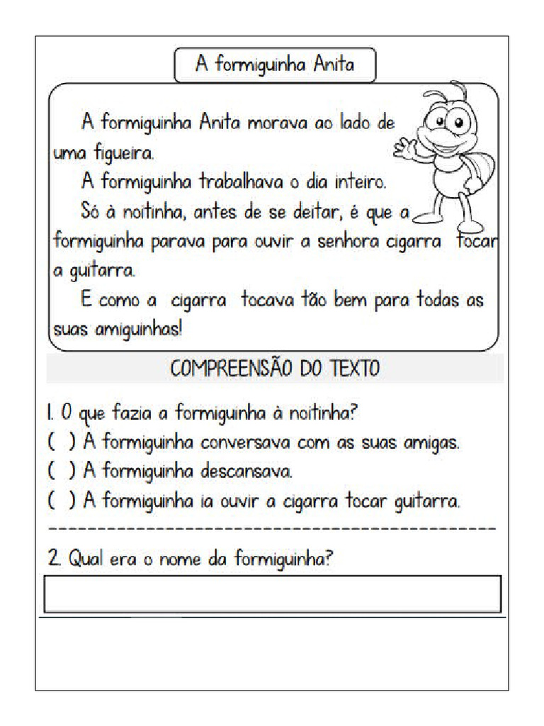 A Formiguinha Anita | PDF