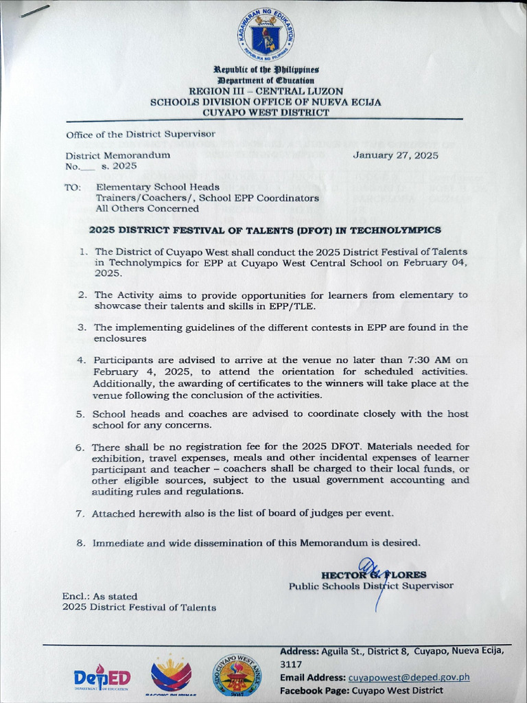 2025 District DFOT | PDF