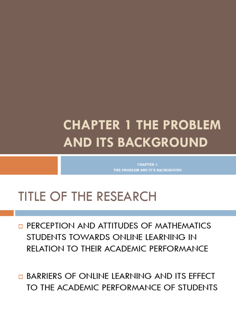 Lesson 7 Problem and Its Background | PDF | Attitude (Psychology ...
