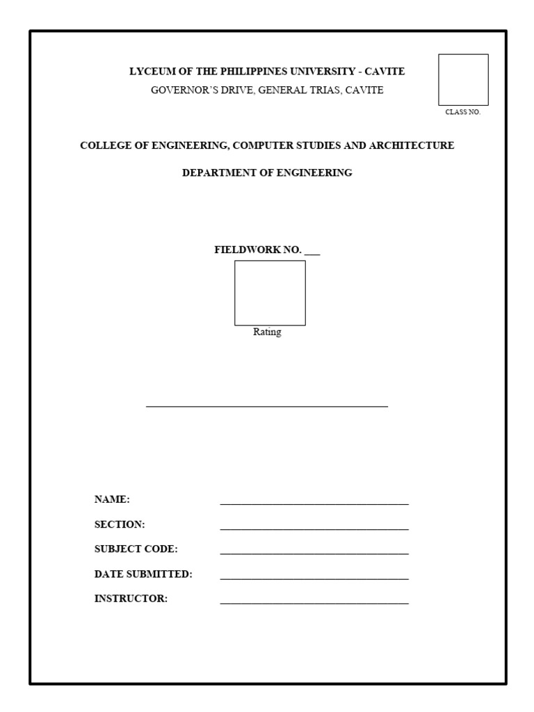 Front Page Formats - Engineering | PDF | Computing | Computer Science