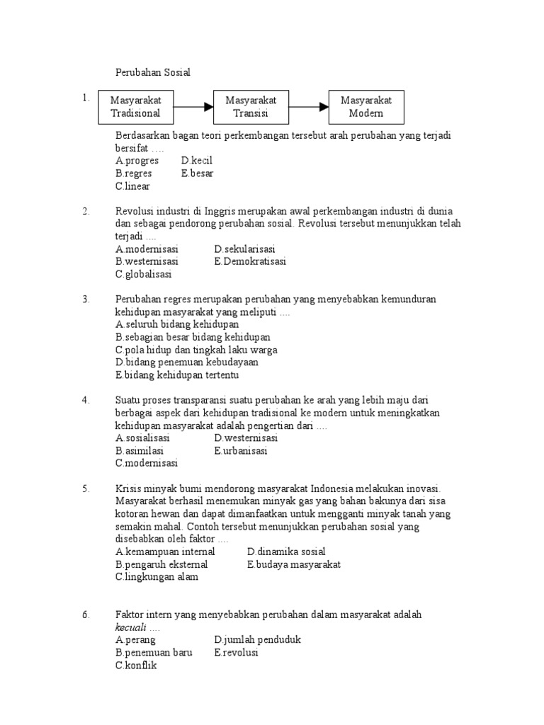 Perubahan Sosial Pdf