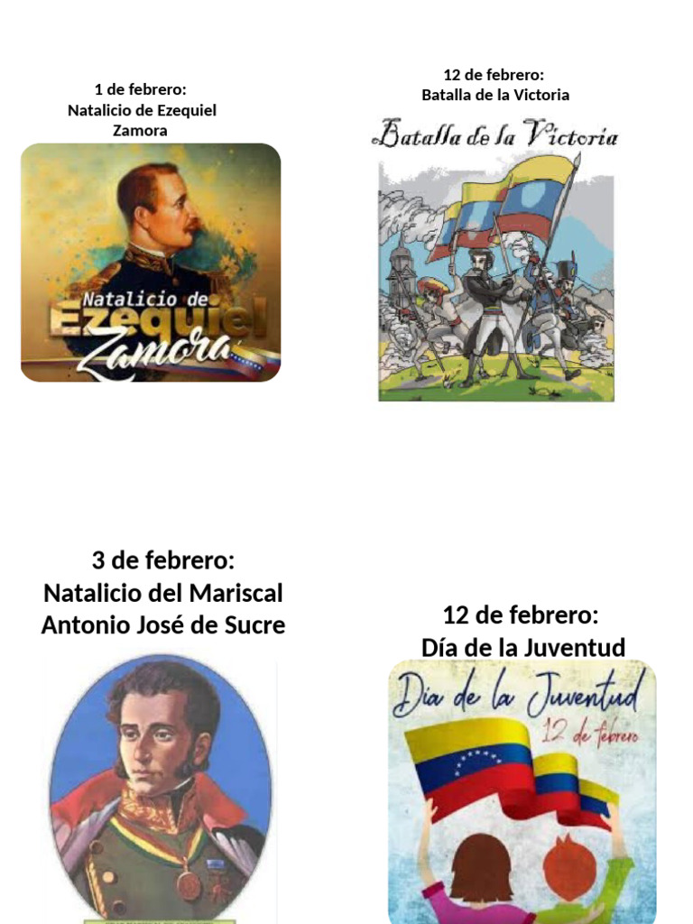 Efemeride Mes De Febrero Evineidi Pdf