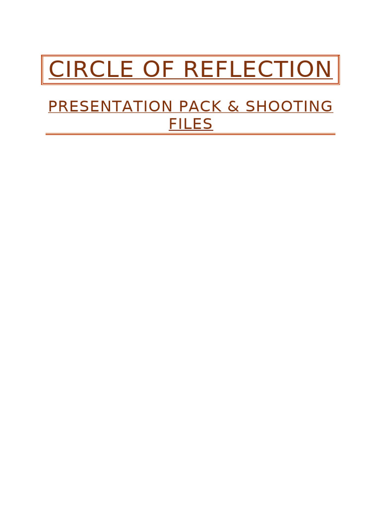Cycle of Reflection: A Student's Journey | PDF
