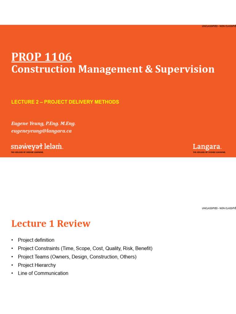 Project Delivery Methods Overview | PDF | Business | Private Law