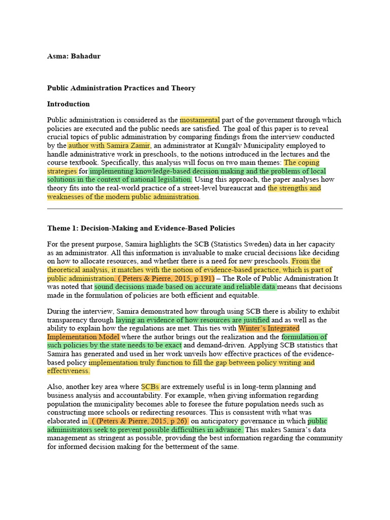 Annotated-Interview Seminar | PDF | Policy | Decentralization