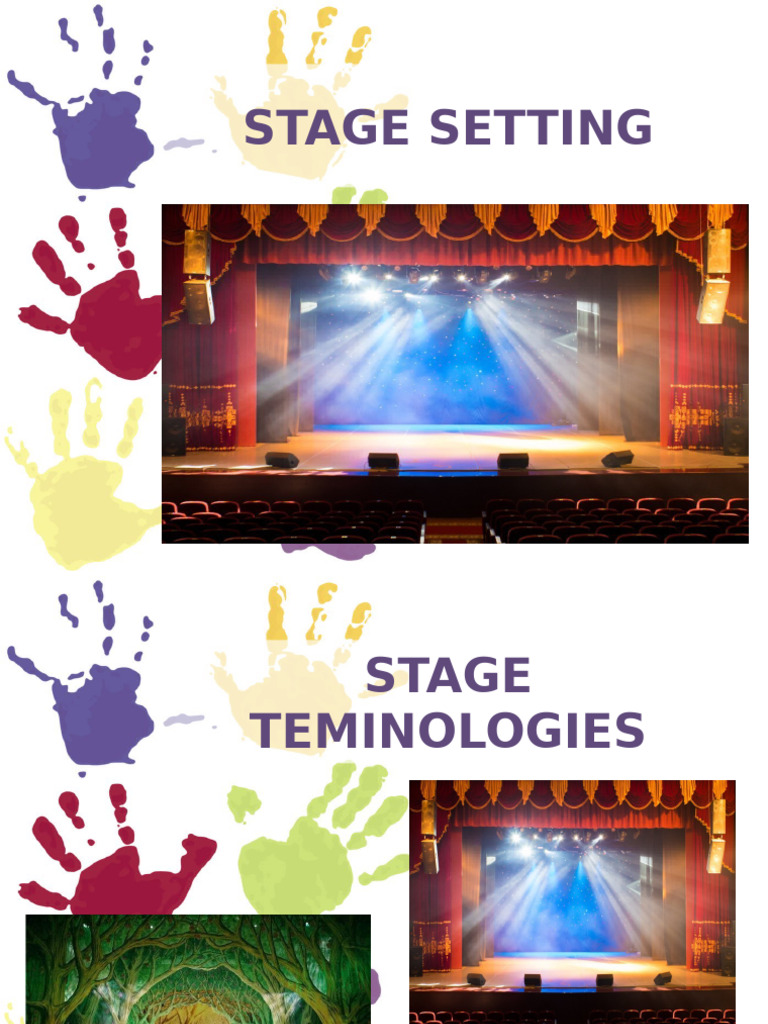 Types of Stage Settings in Theater | PDF | Oral Literature | Components
