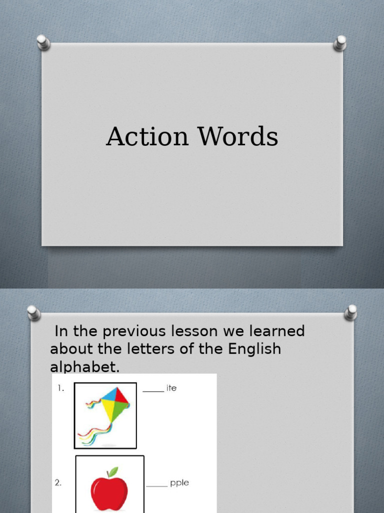 Action Words | PDF