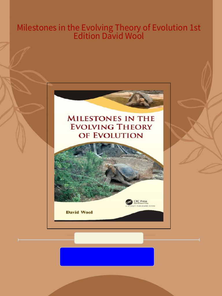 Full Download Milestones in The Evolving Theory of Evolution 1st ...