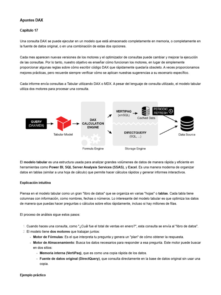 Funcionamiento del Modelo Tabular DAX | PDF | Bases de datos ...