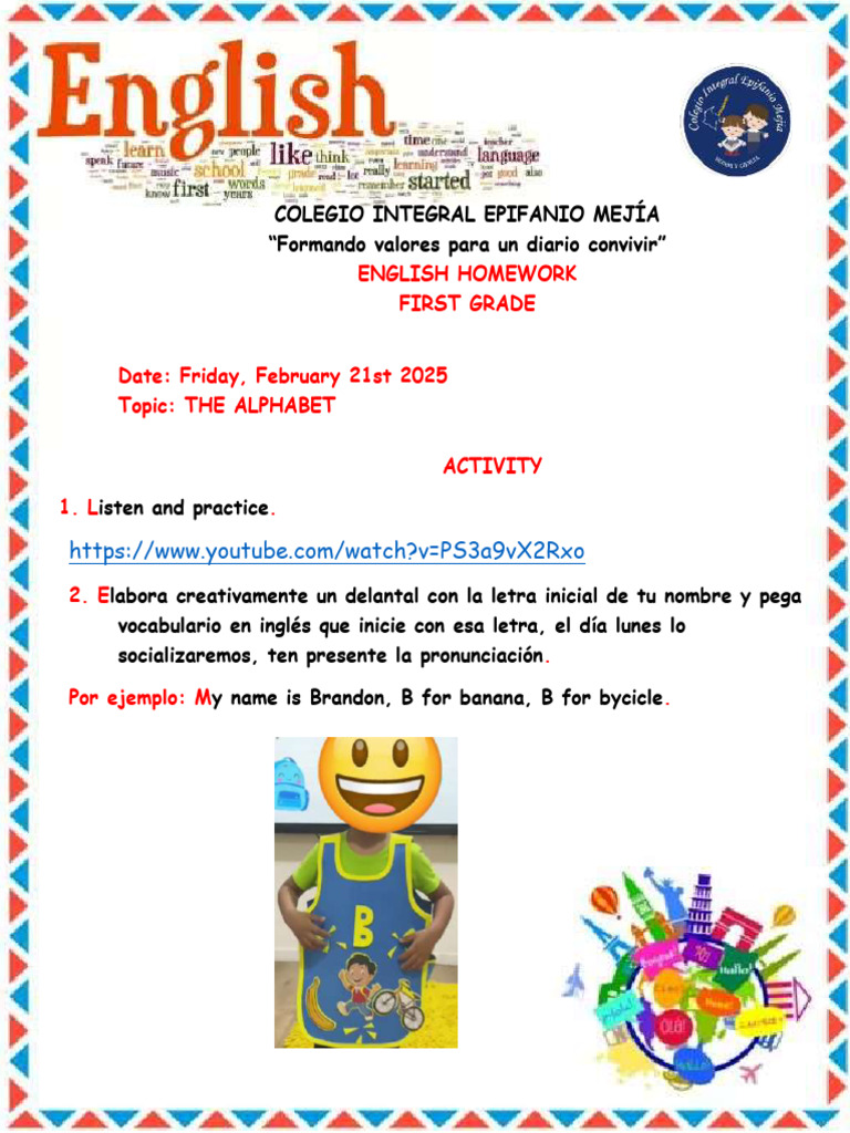 ENGLISH HOMEWORK 1° FEB 21 | PDF