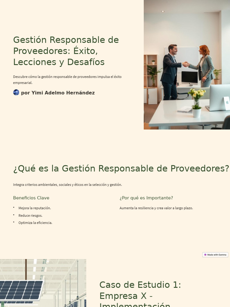 Gestion Responsable de Proveedores Exito Lecciones y Desafios | PDF ...