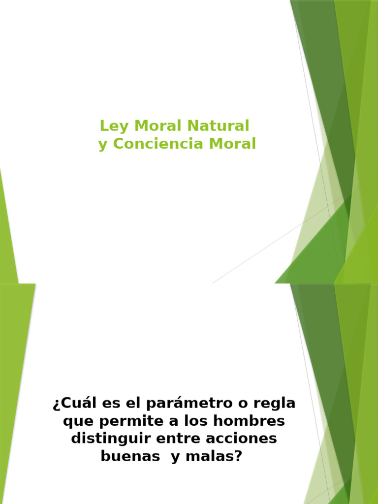 6 - Ley Moral Natural y Conciencia | PDF | Moralidad | La Ley natural