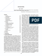 Elemental Sulfur: Properties and Allotropes