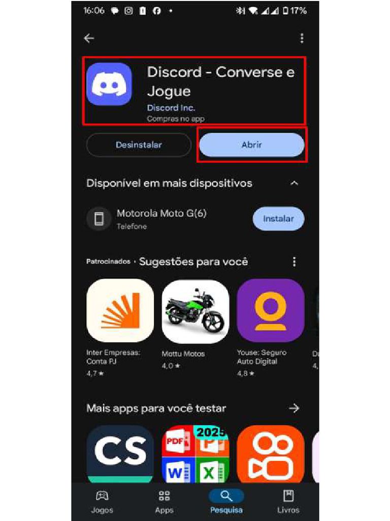 Tutorial Criação de Conta Discord | PDF