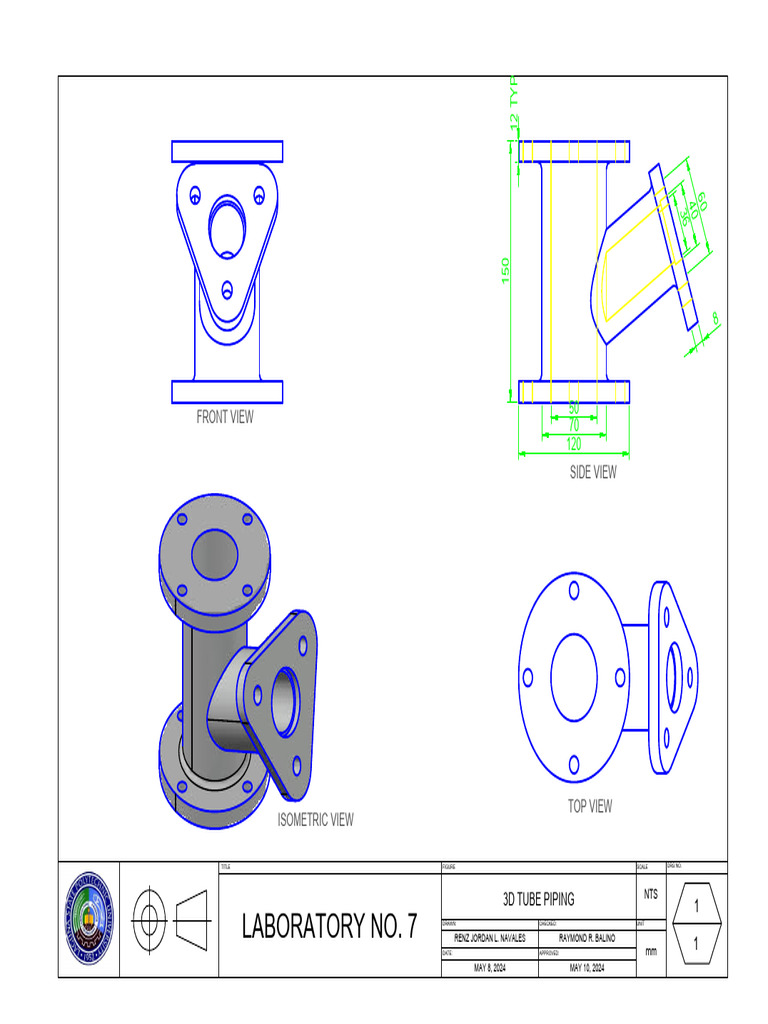 Laboratory No. 7 Tube Piping Design | PDF