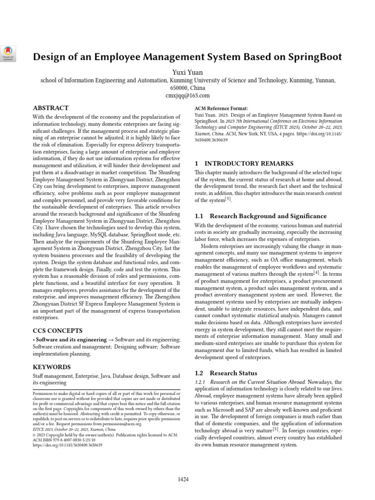 SpringBoot Employee Management System | PDF | Databases | User (Computing)