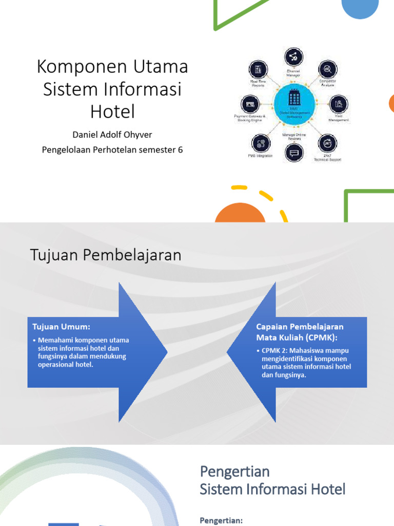 Komponen Sistem Informasi Hotel | PDF