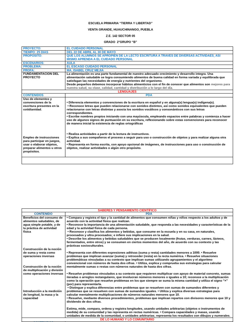 Semana Del 20 Al 24 de Mayo | PDF | Multiplicación | Alimentos