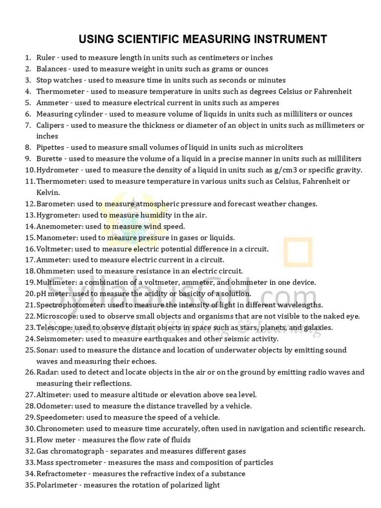 2 0 0 Using Scientific Measuring Instrument Pdf Sampling