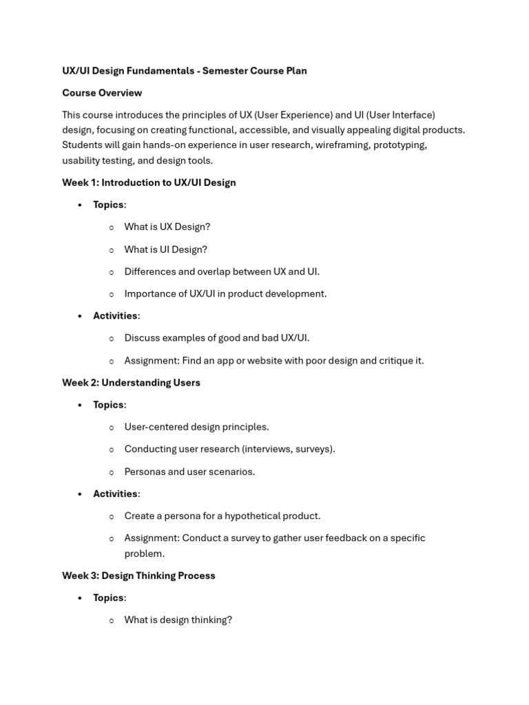 UX UI Planning | PDF