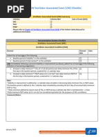 2025 NHSN VAE Checklist Guide | PDF | White Blood Cell | Lung