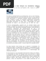 INTRODUÇÃO A UMA CRÍTICA DA GEOGRAFIA URBANA