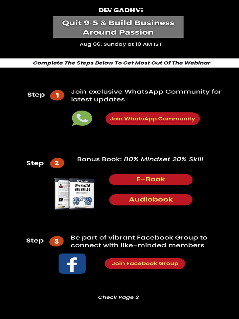 Webinar Complete These Steps 5 Pdf