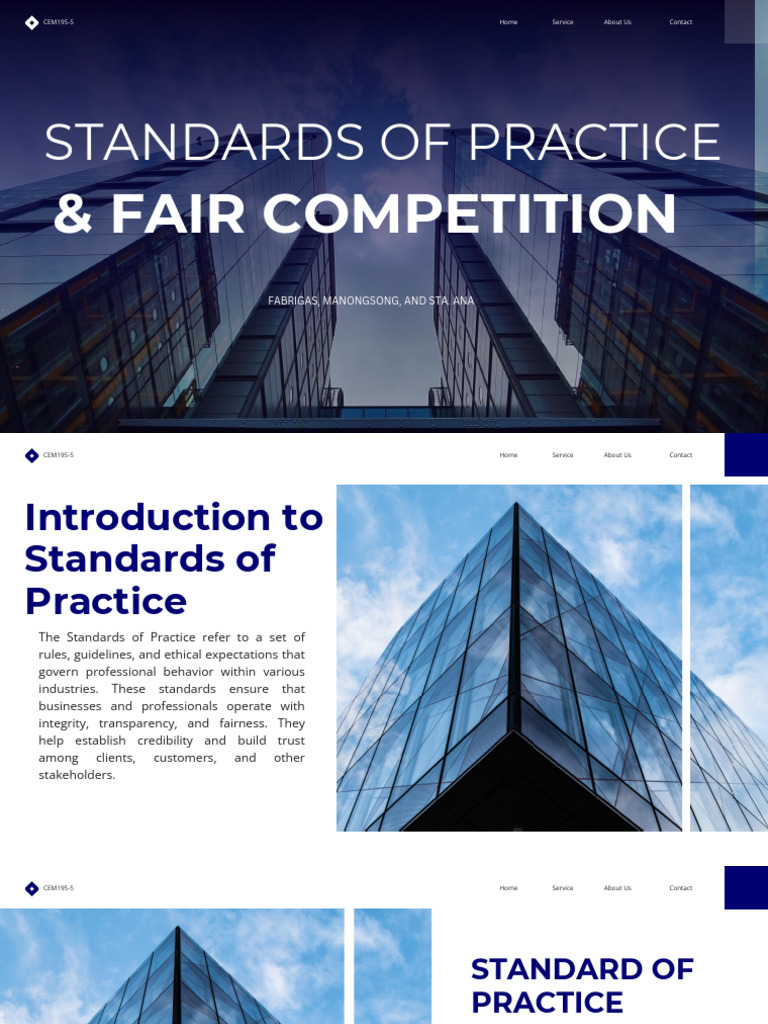 Fair Competition & Practice Standards | PDF | Integrity | Regulatory ...