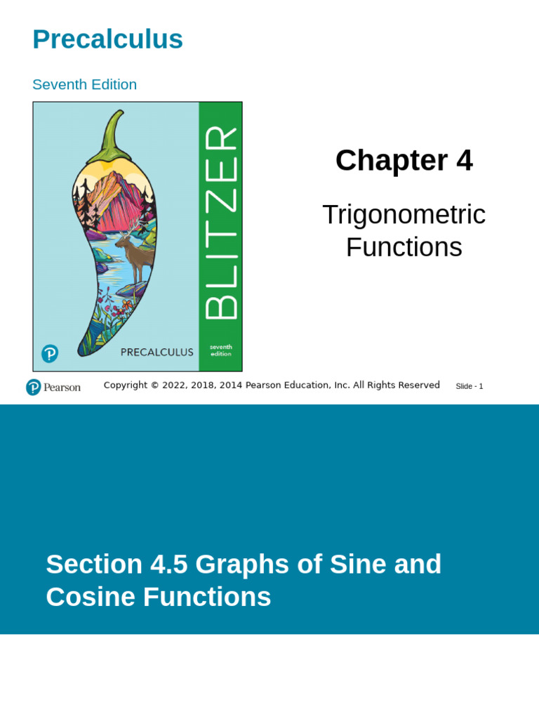 4.5 Graphs of Sine and Cosine Functions | PDF | Trigonometric Functions ...