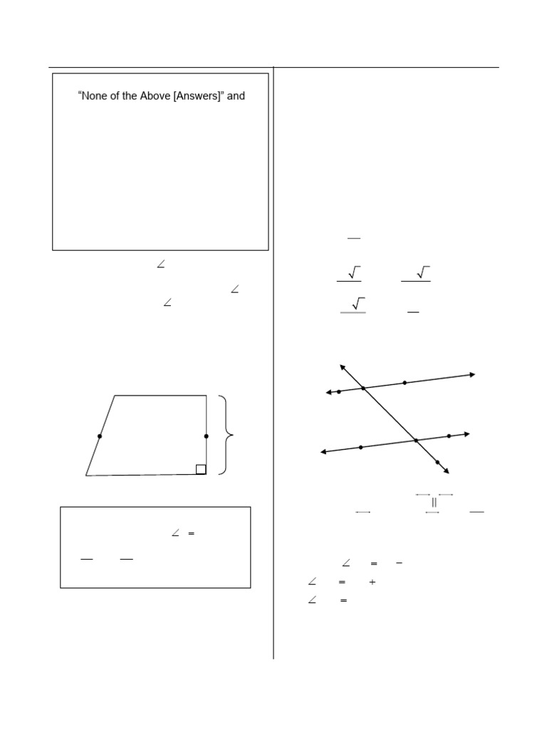 Geo Jan 2025 Statewide Indiv Test | PDF | Euclidean Geometry ...