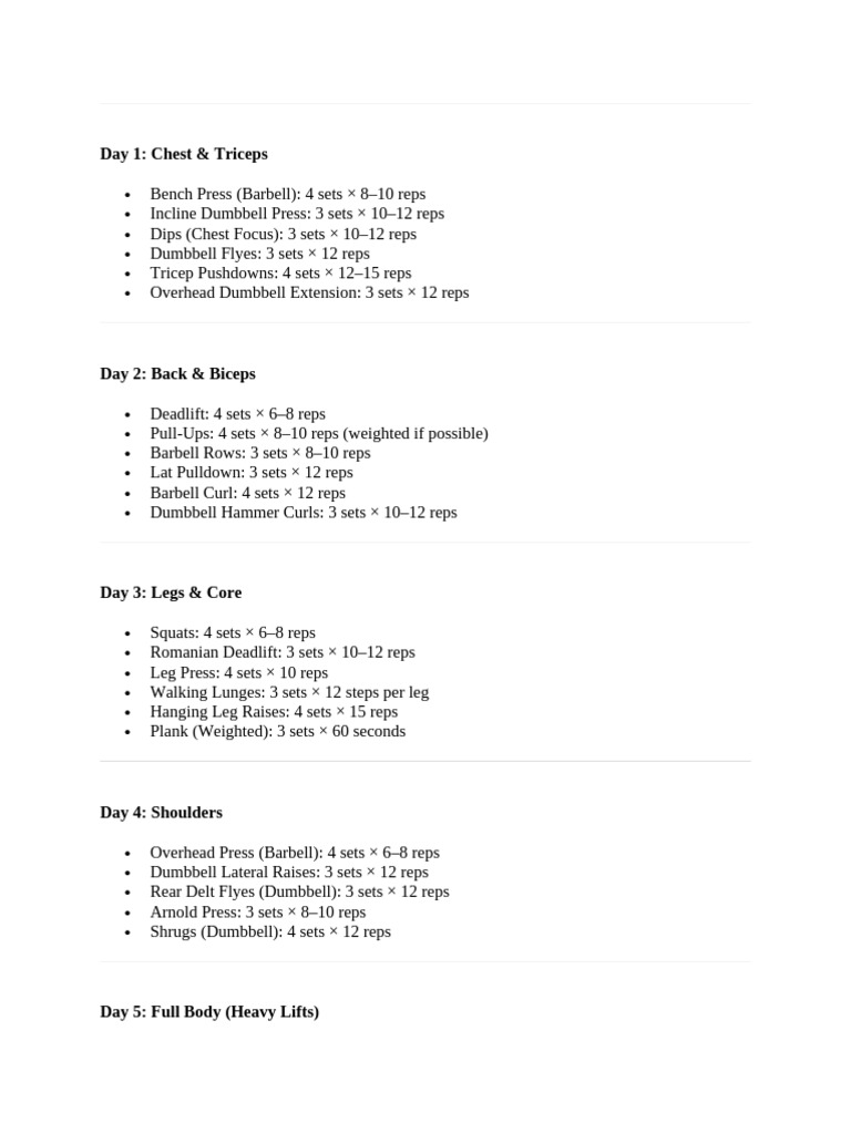 Workoutprog | PDF
